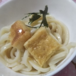 レンジとトースターで♪大葉のきつねうどん